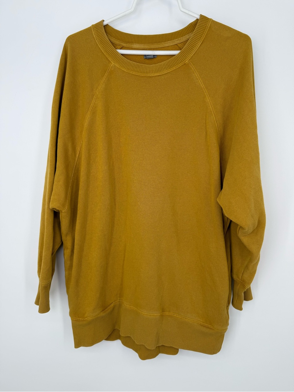 Aerie Oversized Mustard Crewneck Sweater - Women M